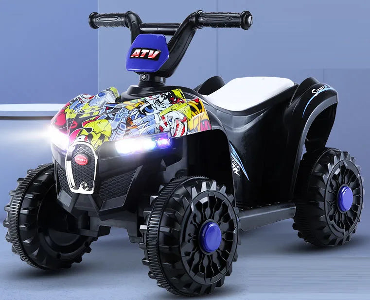 Baby Children's ATV Ride on Toy 2-4 Years Plastic Battery-powered Stroller Boys Girls Can Sit Remote Control 12V Battery