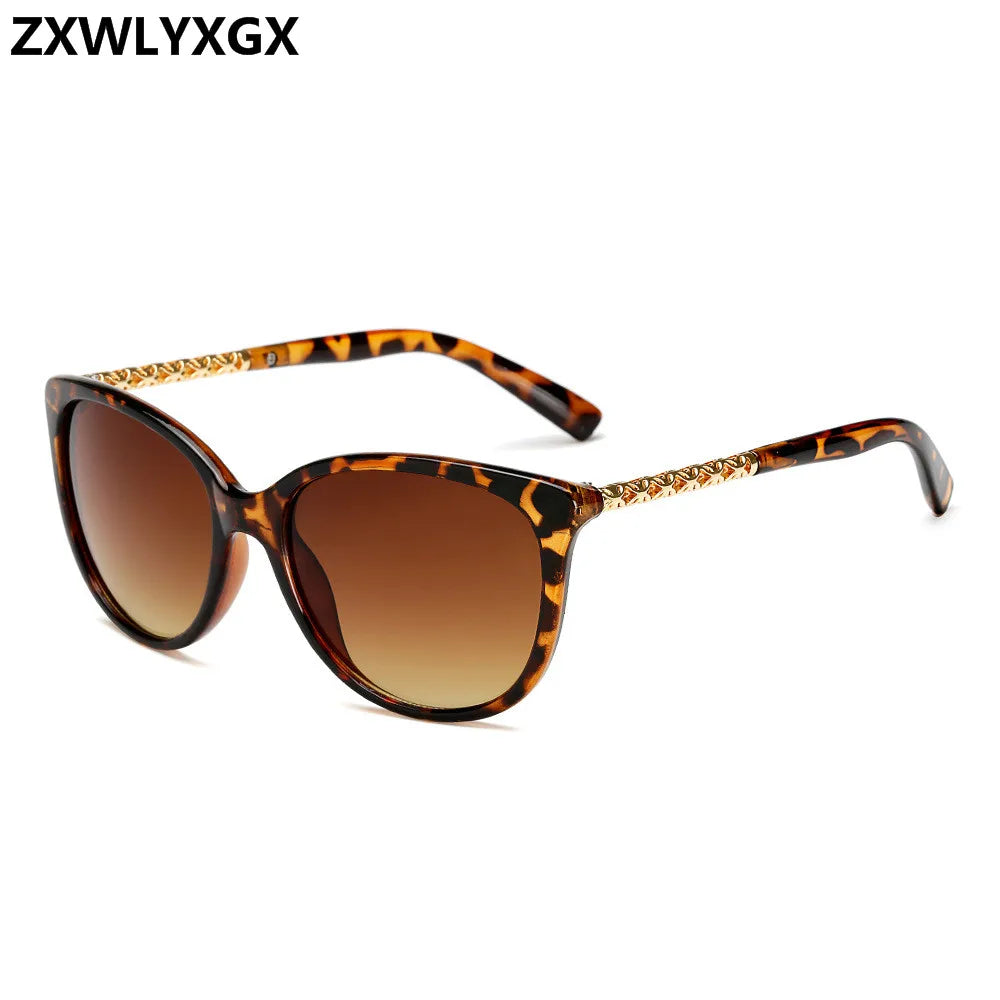 Oversized Sunglasses Women Luxury Brand Shades Sun Glasses Female Vintage Big Frame Hollow Frame UV400 Goggles Oculos de sol