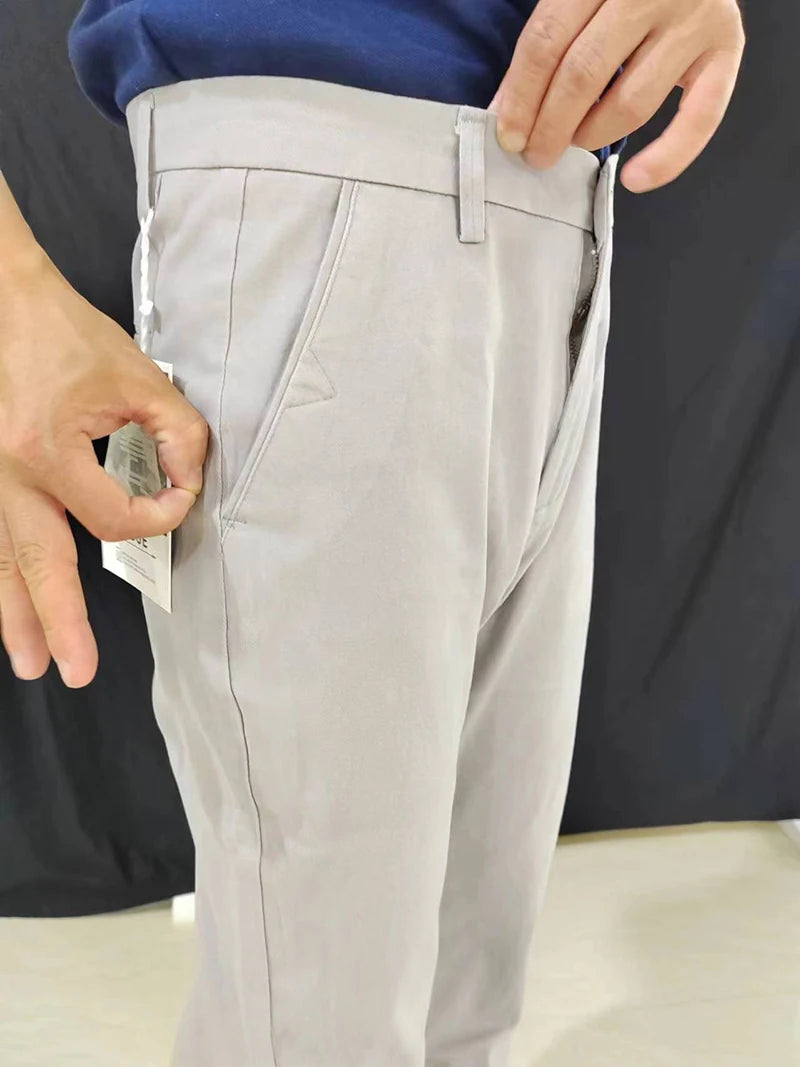 Hot Sale England Style Flight Chino Pants High Quality Slim Fit Chino Trousers Men Casual Stretch Cotton Golf Pants Men