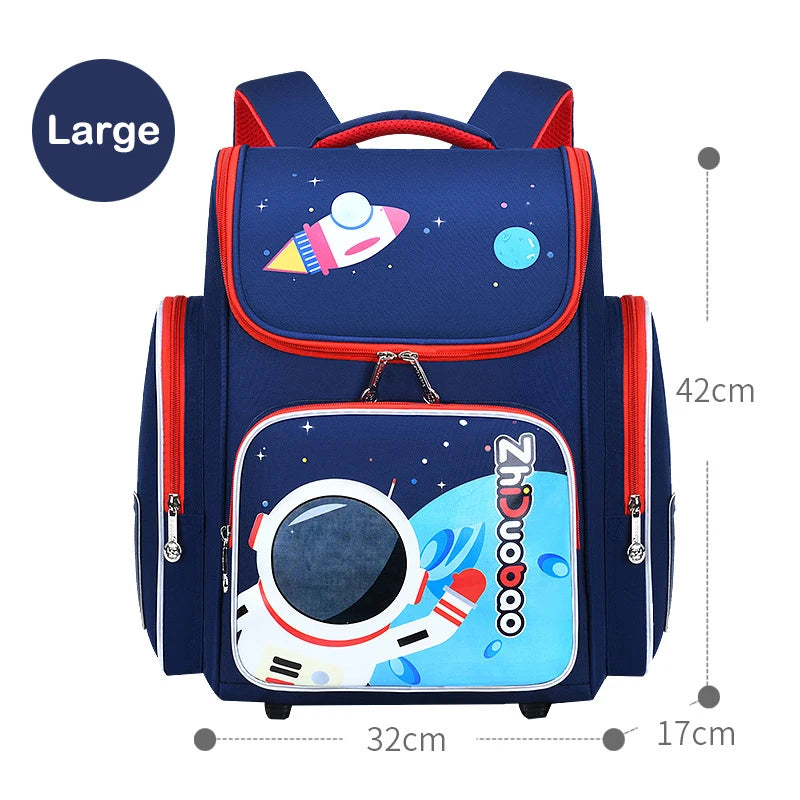 Waterproof Children School Bags Boys Girls Cute Kids Cartoon Kindergarten Schoolbag Orthopedic Primary School Backpack Mochila