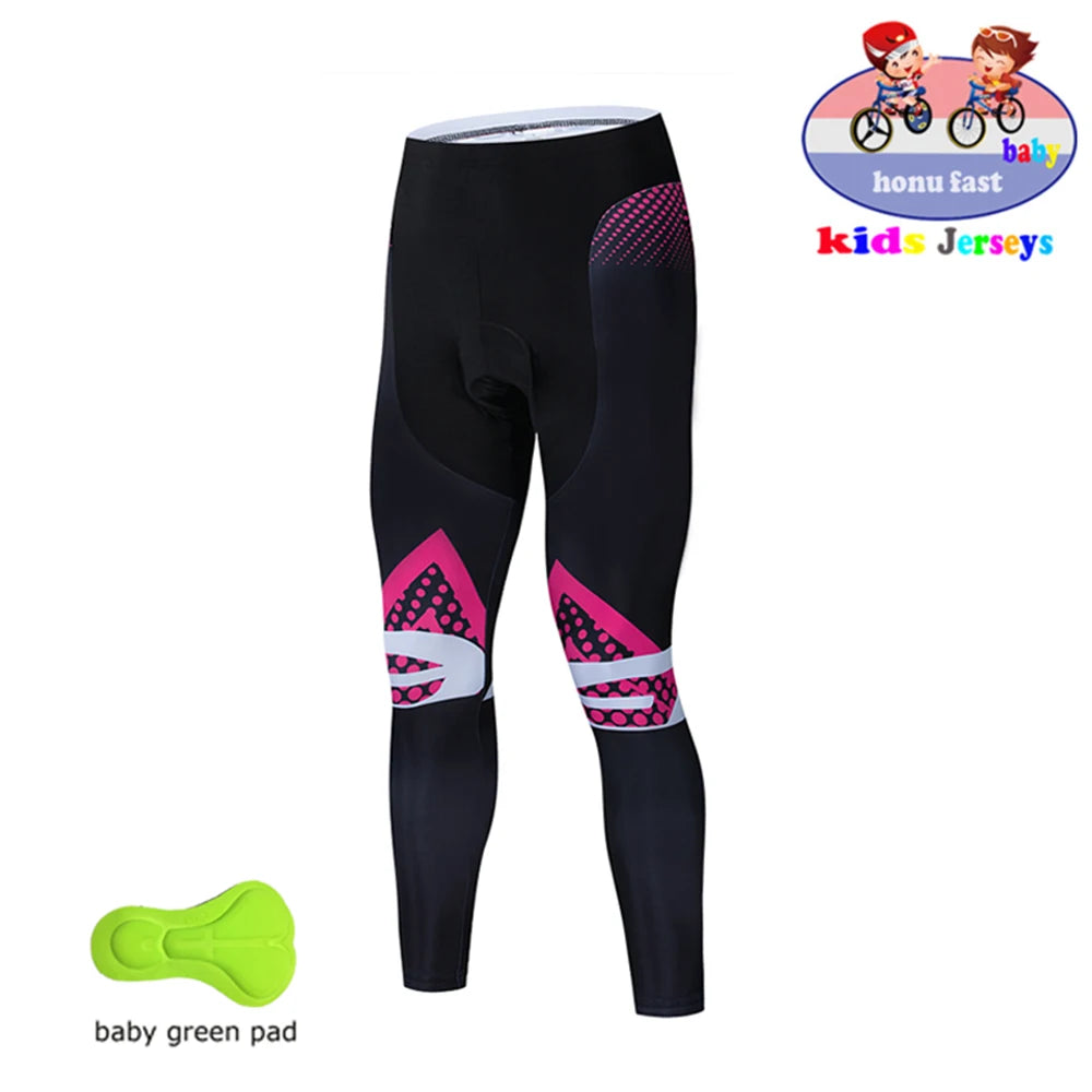 High Quality Kids Cycling Clothing Summer Kids Jersey Set Biking Long Sleeve Clothes Suit MTB Children's Cycling Wear 2021