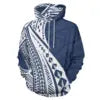High Quality Hoodies Men Polynesian Tribal Design Red Oversized Hoodie Unisex Streetwear Hoodie