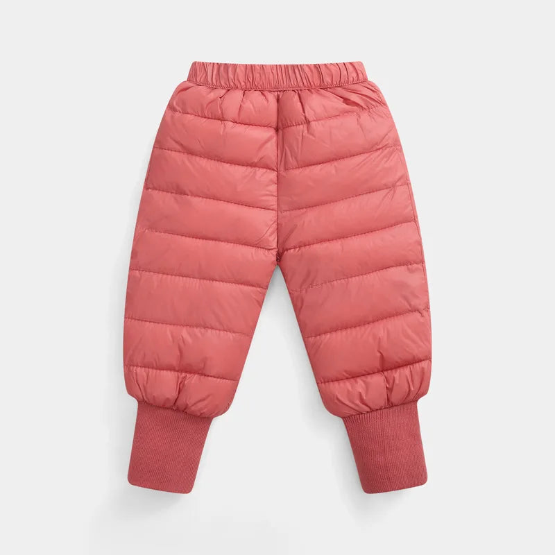 Girls Boys Warm Down Pants Winter 2021 Children High Quality Down Pants Kids Leggings Boys Clothing Toddler Baby Down Trousers