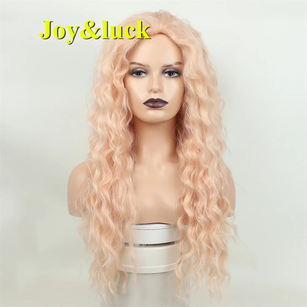Wholesale Factory Long Women's Wigs  Lavender Silver Ombre  Natural Wavy  Dark Hair Roots Women's Synthetic Cosplay Hair Wigs