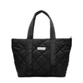 Customized Logo Letter Durable Unisex Padded Puffer Tote Bag Zipper Shoulder Strap Oxford Casual Soft Waterproof Lightweight