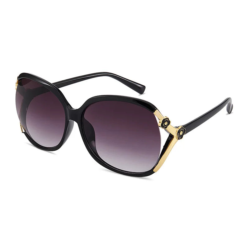 glasses 2021sunglasses women fashion big frame trend rose decorative glasses