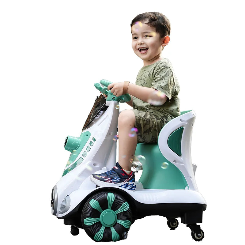 Popular Electric Battery-Powered 12V7.0ah Plastic Ride-On Kid's Toy Car for Children Aged 2-4 Years 360Degree Movement Unisex