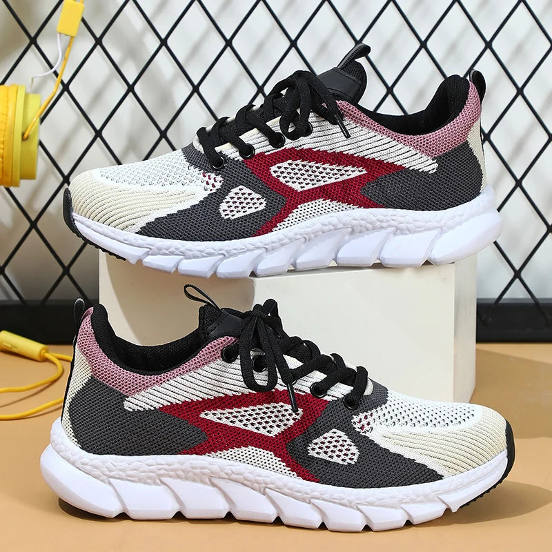 Custom Drop Shipping Unisex Men Women Casual Outdoor Walking Running Sport Sneakers Anti-Slip Four Seasons Chunky Female Shoes