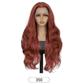 New Arrival Long Synthetic Bouncy Popular Wigs for Black Women 24 Inch Color 13*6 Wig Lace Front Loose Body Wave Wig