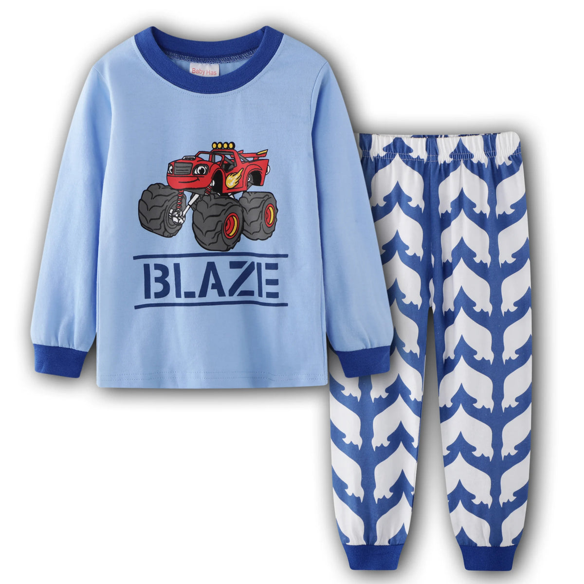 Excavator Children Pajamas Sets Kids Sleepwear Suit Sleeved T-Shirts Trousers Boy Clothes Pj's Infant Pijama Fashion Tops Pant