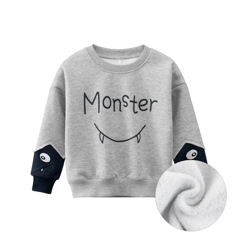 Kids Sweatshirts Coat Autumn Winter New Arrival for Boys & Girls Letter Print Sport Casual Outwear Children's Sweater Clothes