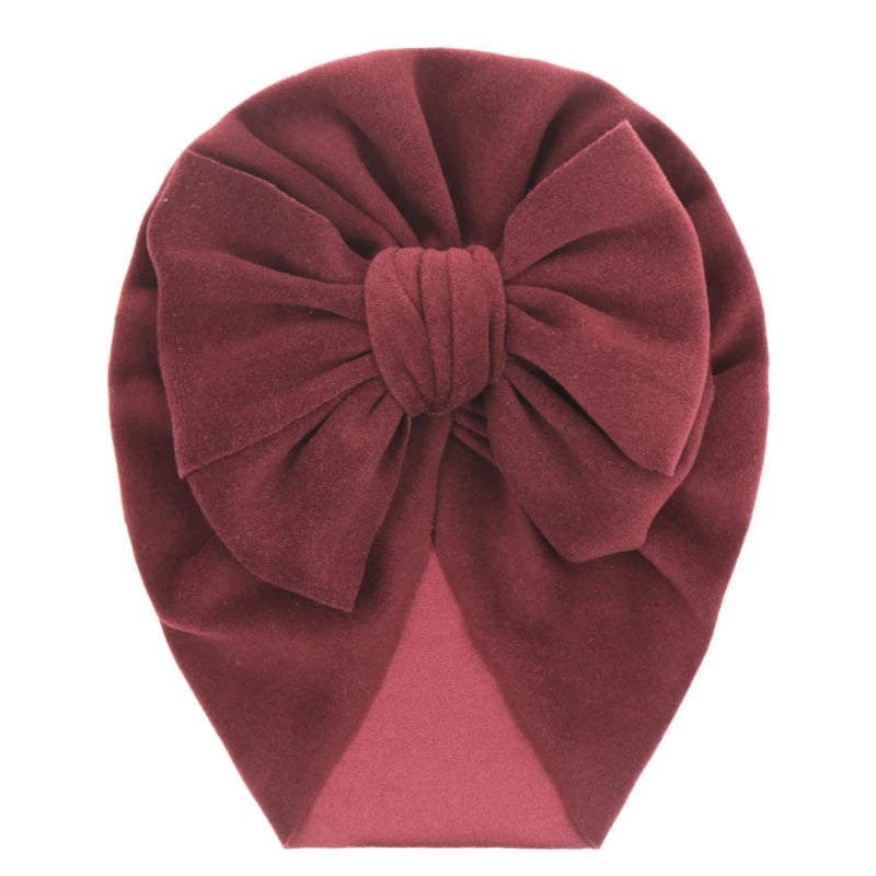 Baby Hat Girls Bows Turban Hats Infant Photography Props Cotton Kids Beanie Baby Cap Accessories Children Hats Newborns Bonnet