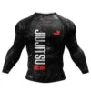 Custom Sublimated Jiu Jitsu Rashguard Long Sleeve MMA BJJ Compression Shirt with Surf Logo Wholesale for Men