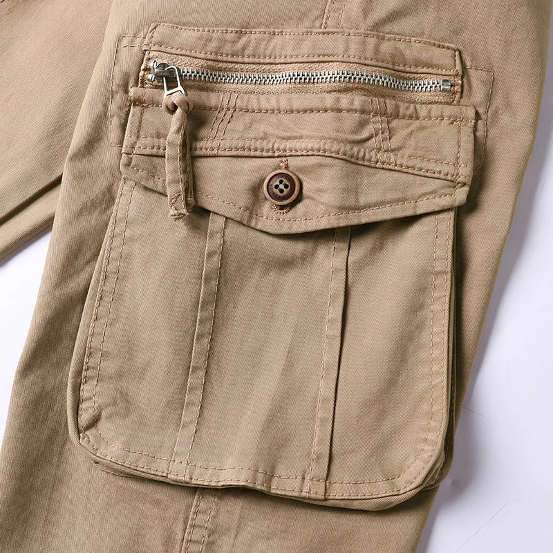 Wholesale Tactical Cargo Pants High Quality Cotton Casual Mid Breathable Quick Dry Full Length Outdoor Sport Trousers for Men