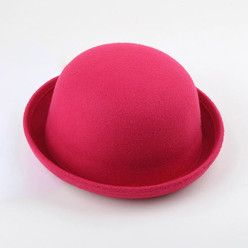 Women's Fedoras Hats Fall Winter Fashion Warm Wool Felt Retro Vintage Animal Cap Not Deformed Fedoras Caps For Women