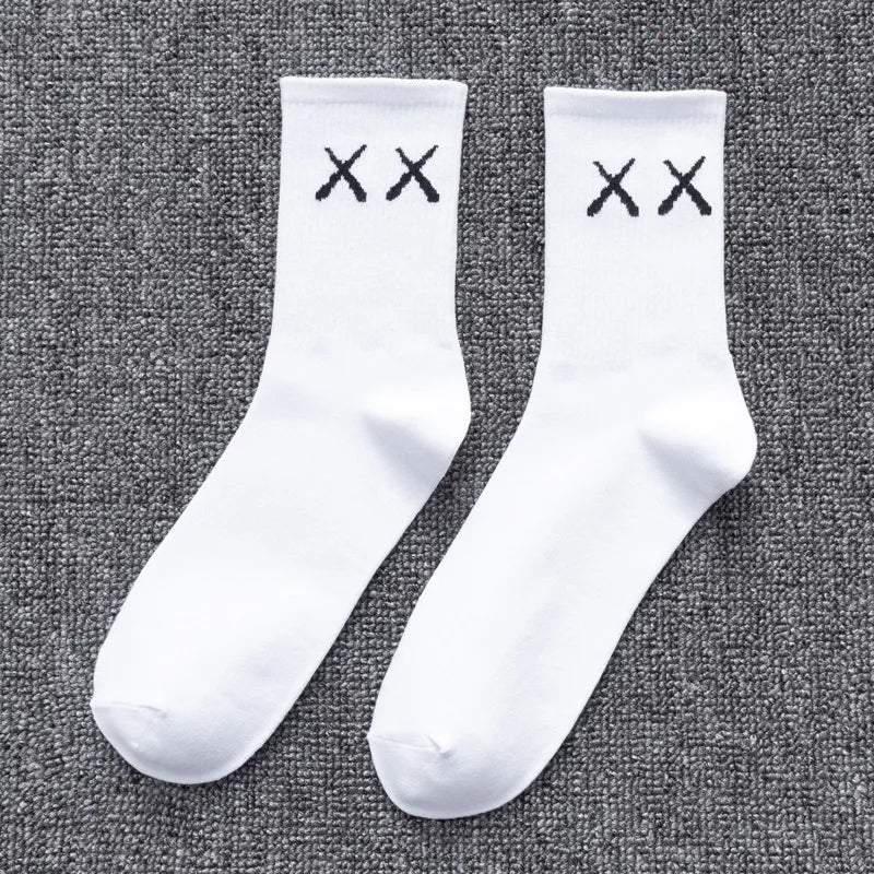Men's Cotton Socks Large Big Plus Size 45 46 48 Business Short Socks White Classic Sox Hip Hop Meias Calcetines Hombre Male Soks