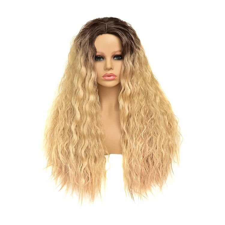 Black Bug 27# Wig Synthetic Heat Resistant Long Straight Middle Part Line Custom Cosplay Hair Wigs 28 Inches Party Hairpieces