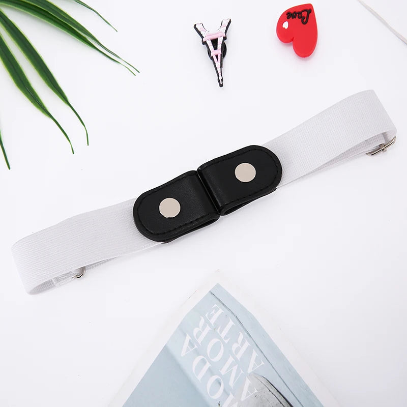 Womans Belt  Buckle-Free Waist Jeans Pants No Buckle Stretch Elastic Waist Belts for Men Women Invisible Belt DropShipping