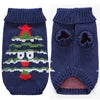 Large Acrylic Traditional Dog Sweater with Festive Christmas Tree Print for Holiday Winter and Spring-Hand Wash
