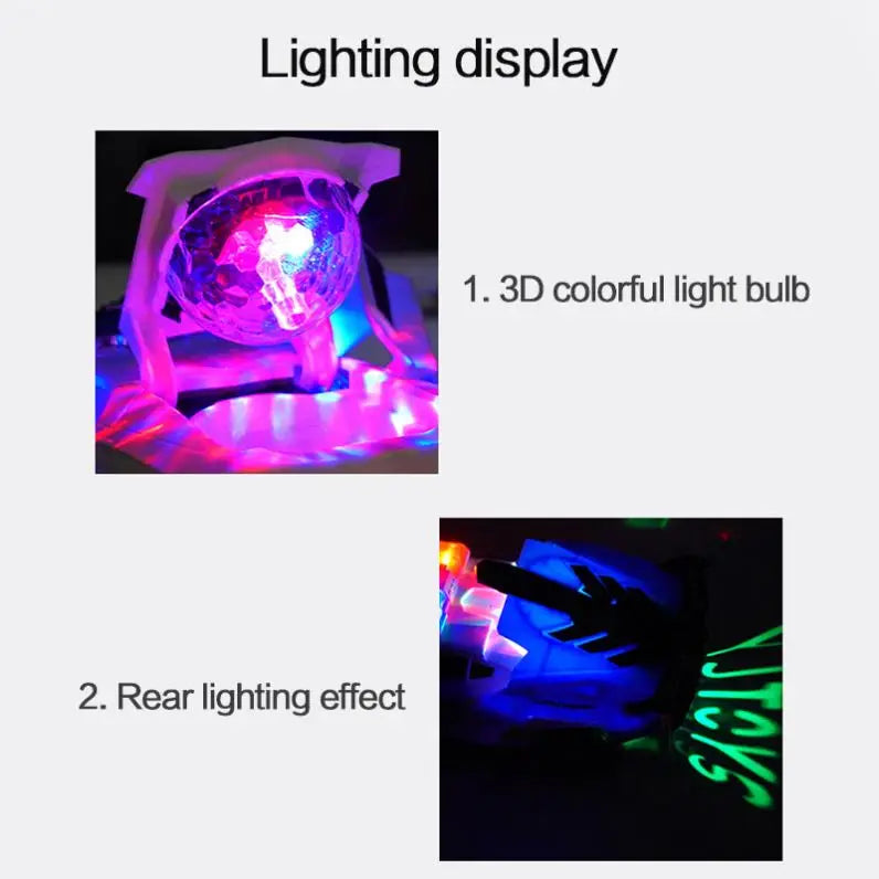 1-3 Children's Music Electric Rotary Universal Police Car Colorful Lights Toy Car