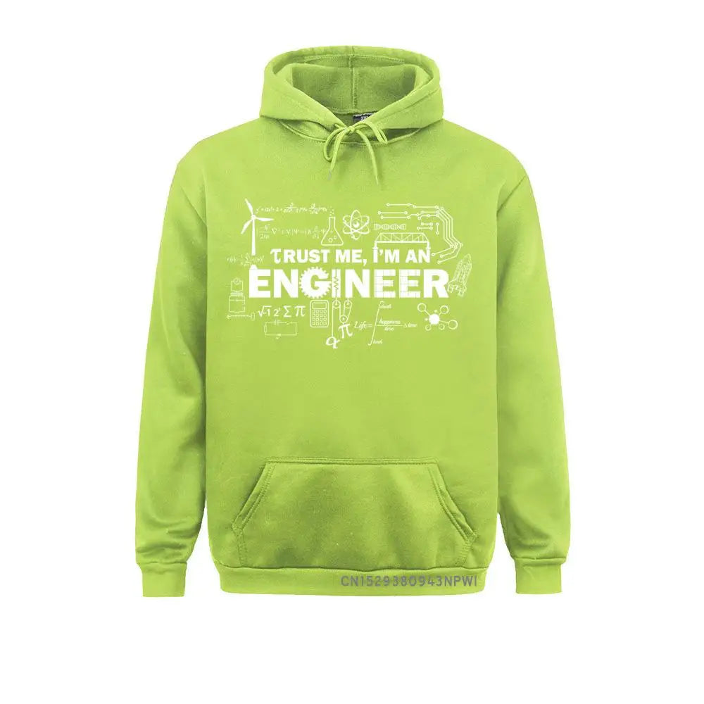 Father Day Hoodie Men Trust Me I Am An Engineer Sportswear Geek Male Hoody Letter Math Equation Print Custom Students Fun