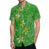 New High Quality Design Custom Hawaii Polynesian Tribal Summer Breathable Quick Dry Short Sleeve Shirt Aloha Men Loose Shirts