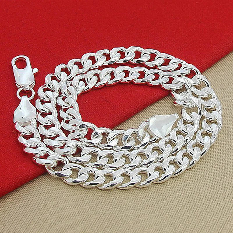 Aravant 925 Silver Jewelry Sets For Women Men Sideway Necklaces Bracelets Jewelry Gifts