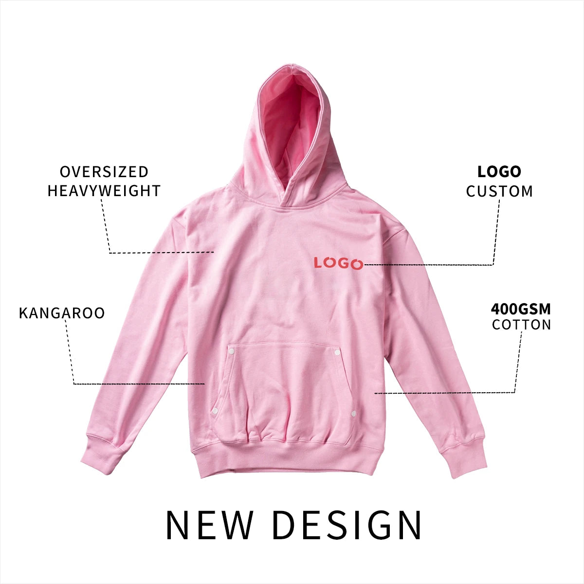 Men Hoodies Fit Drop Shoulder Blank Men's Hoodie Sweatshirts