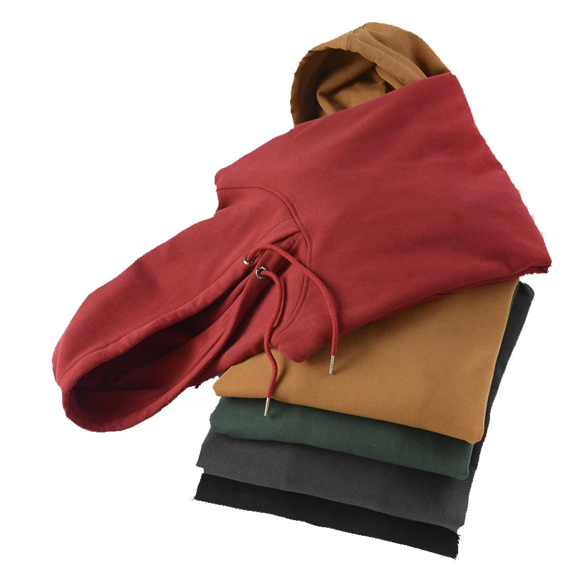 Men's Pullover Bulk Oversized Hoodies Silk Lined Plane Blank  Hoodie