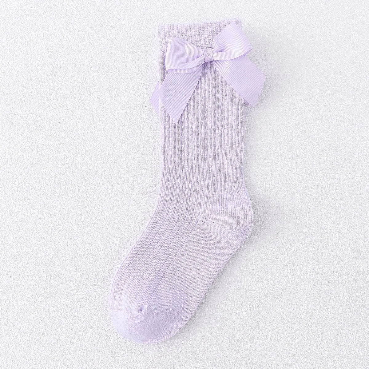 Children's Sock Girls Knee High Socks With Bows Stripped Toddlers Long Socks Kids School Sock Infant Baby Socken