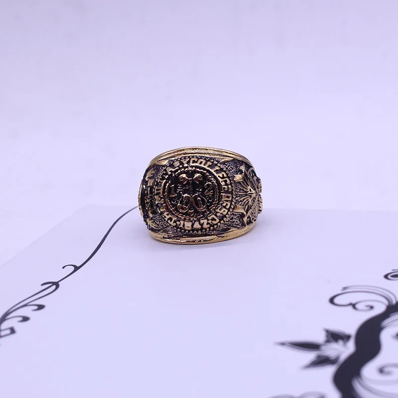 2020 Fashion Domineering Men's Ring Classic Movie Series Jewelry Retro Zinc Alloy Bronze Punk Engraved Metal Jewelry Gift