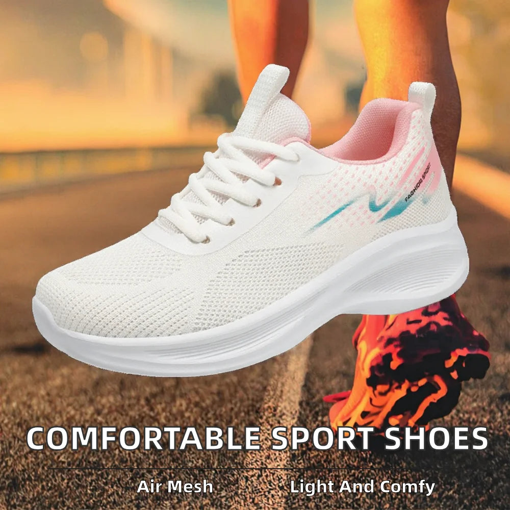 New Hot Sales Light Weight Breathable Sport Fashion Casual Sneakers Mesh Upper Insole for Comfortable Autumn Summer