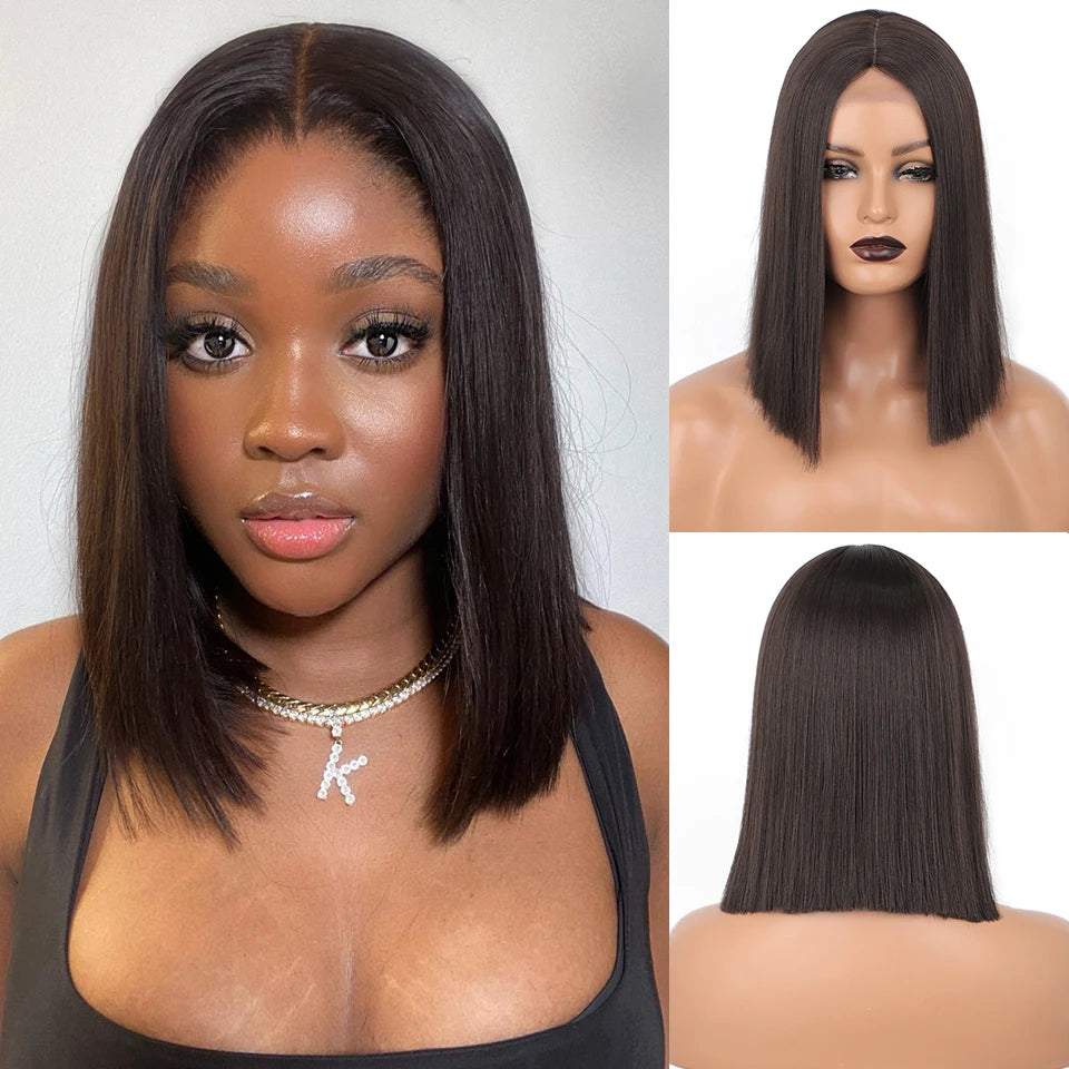 Hottest Sale 118# Futura BOB Short Straight machine made wigs Wholesale Synthetic Wigs for Women