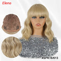 Julianna Hair Premium Heat Resistant Platinum Blonde High Quality Blonde Synthetic Wigs With Bangs
