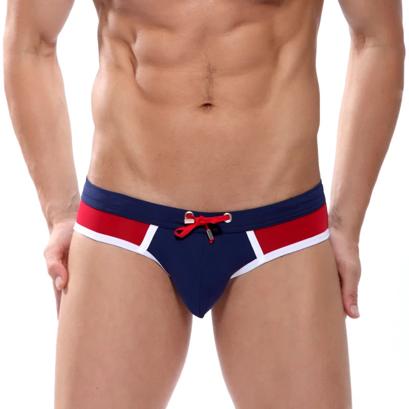 Swimming Shorts Men Swimwear Beach Sexy Bodybuilding Padded Swim Trunks with Inner Lining Mens Board Bathing Suit Hot Swimsuit