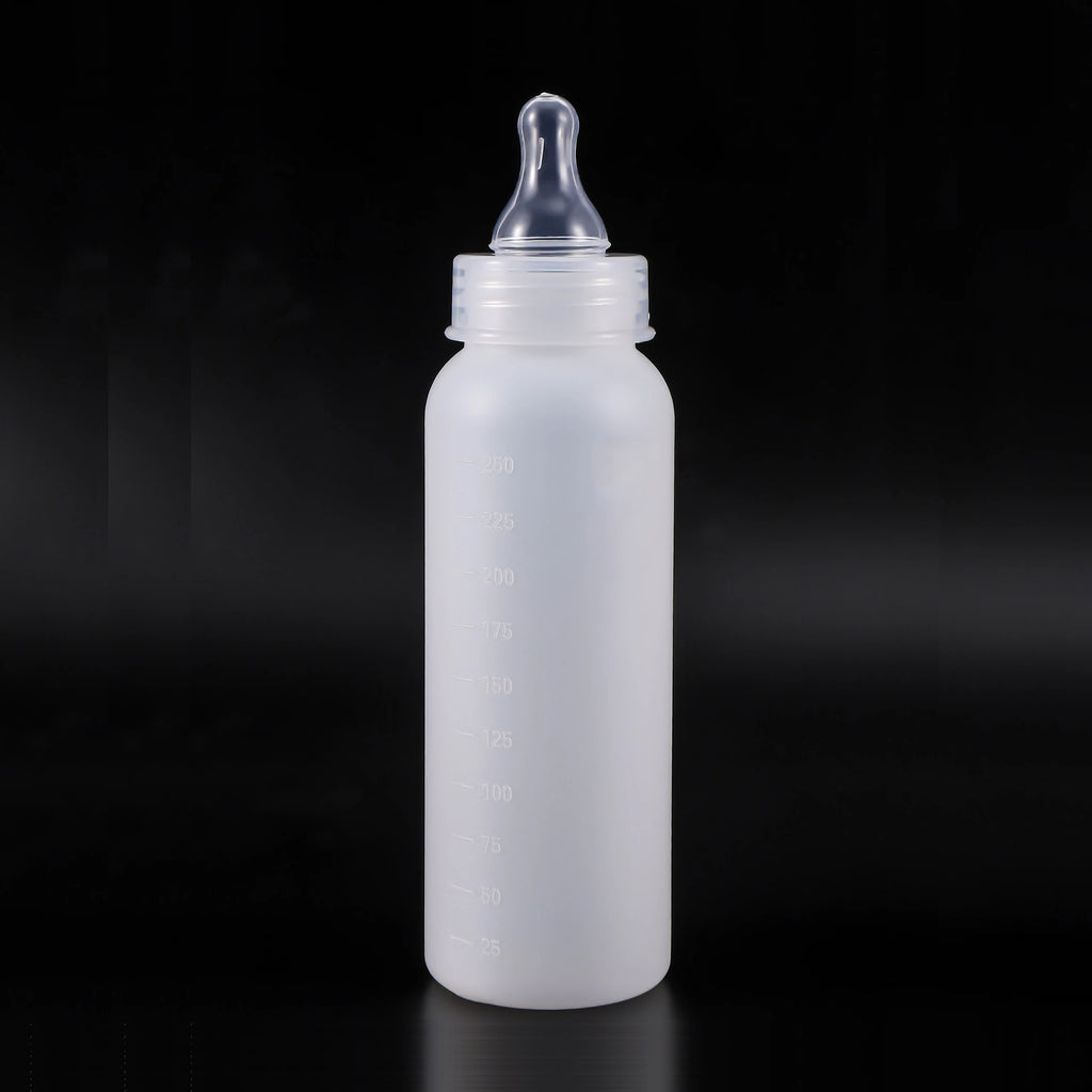250ml Pet Feeding Bottle Veterinary Piglet Lamb Feeding Bottle Puppy Feeding Bottle Silicone Pacifier Food Grade Material 1 Pc
