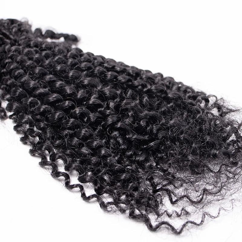 Jiffy Afro Kinky Human Hair Bulk for Braiding Micro Twist Hair Locs Extensions Natural Black Human Hair Cheveux Humains