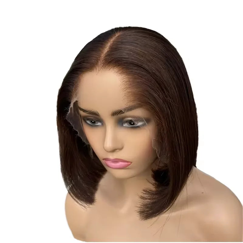 Bob Wig Human Hair Glueless Wigs Human Hair Pre Plucked Pre Cut 13x4 HD Lace Front Put on and Go Glueless Wigs Human Hair