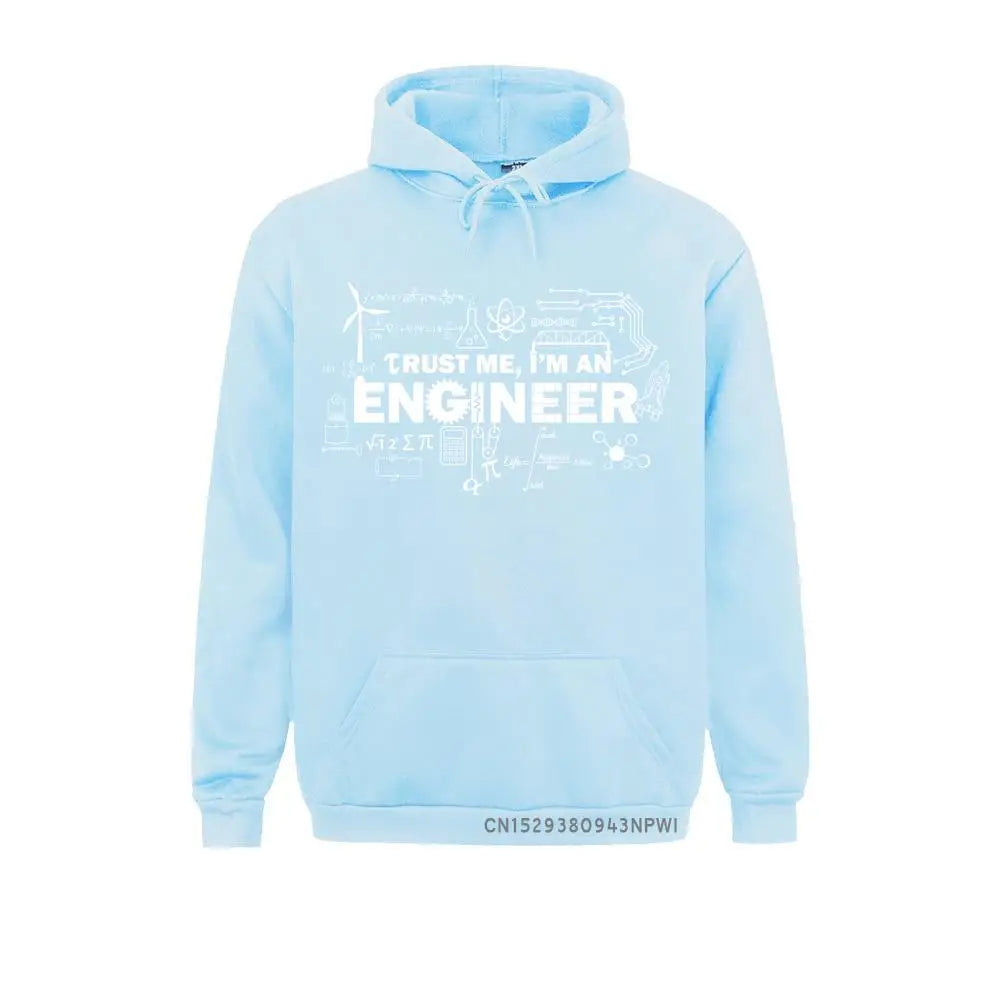 Father Day Hoodie Men Trust Me I Am An Engineer Sportswear Geek Male Hoody Letter Math Equation Print Custom Students Fun