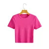 Europe and the United States Summer Women's New Knitted Short Sleeve T-shirt Sweater Tops