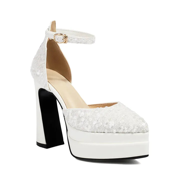 2026 Hot Sole Talons Femme Sexy Chunky Custom Logo High Platform Heels for Women Bridal Shoes Women Platform Heels