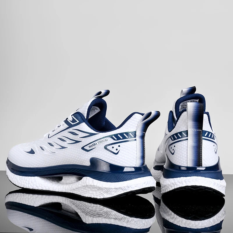 Brand Logo Custom Bubble Sole Casual Street Shock Absorbing Breathable Walking Running Shoes Men Sneakers