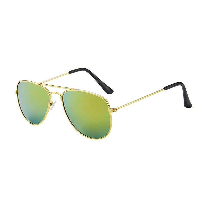 Sunglasses new fashion baby kids boy girl Pilot sunglasses metal frame goggles glasses for kids children sun glasses