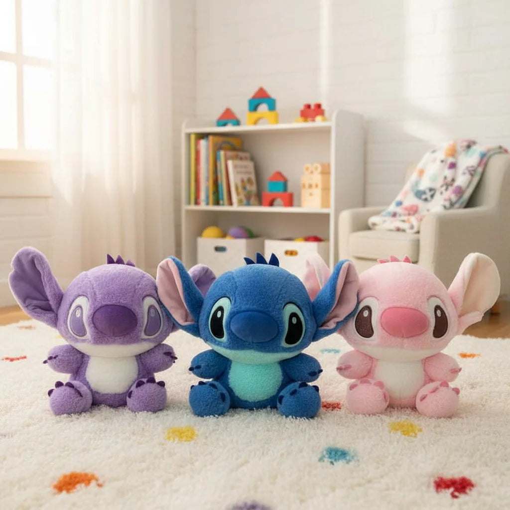 Andowl Stitch Plush Toy 22-26Cm Super Soft Polyester Stuffed Animal For Kids Collectors Birthday Gift Unisex
