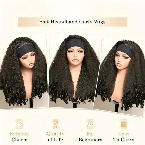 Wholesale Transparent Lace Afro Wave Synthetic Curl Wig for Women with Natural Hairline Glueless Heat Resistant