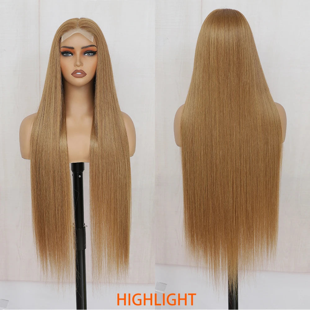 For Black Lace Front Wig for Women 4x4 Transparent Lace 180% Density Natural Hairline-Cosplay & Daily Use Synthetic Wig