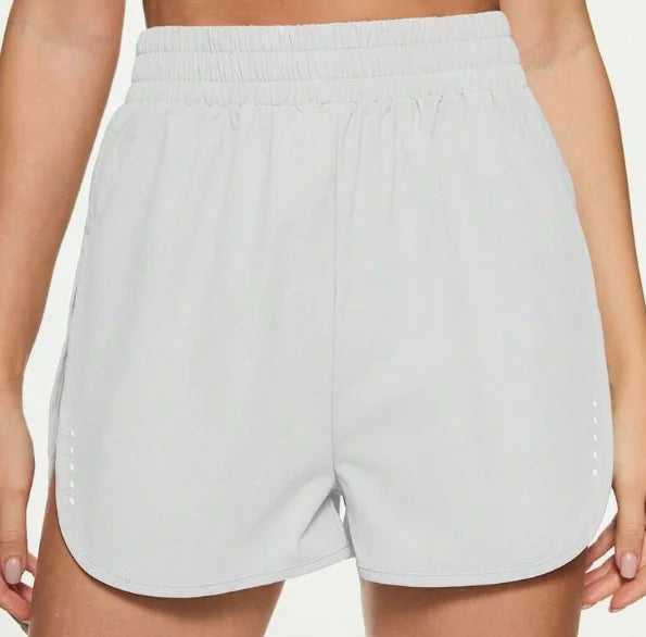 Women High-Waisted Slimming Workout Shorts With Side Slit, Stretch for Flexible Movement, Ideal for Yoga and Urban Strolling