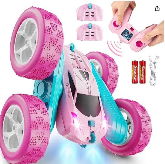 US Stock Spot Toy  Car Scale RC Drift Car 20KM/H High-Speed 12-Channel LED Lights 100m Remote Control Follow Me Off-road Outdoor