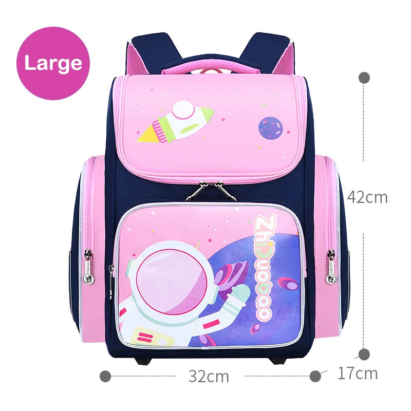 Waterproof Children School Bags Boys Girls Cute Kids Cartoon Kindergarten Schoolbag Orthopedic Primary School Backpack Mochila