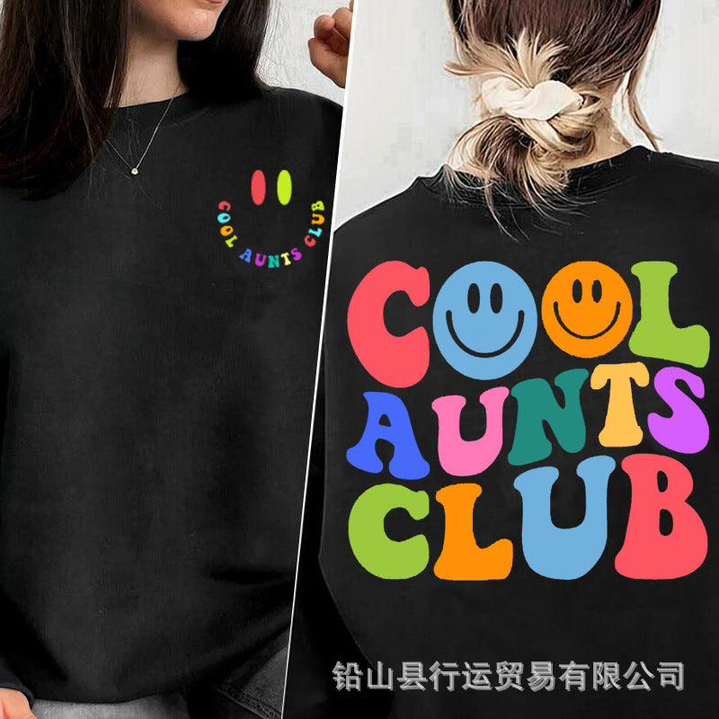 Fashionable Long-Sleeved Sweatshirt for Women 2023 Autumn and Winter New Loose Popular Sweatshirt Letter Printed Round Neck Sweatshirt for Women